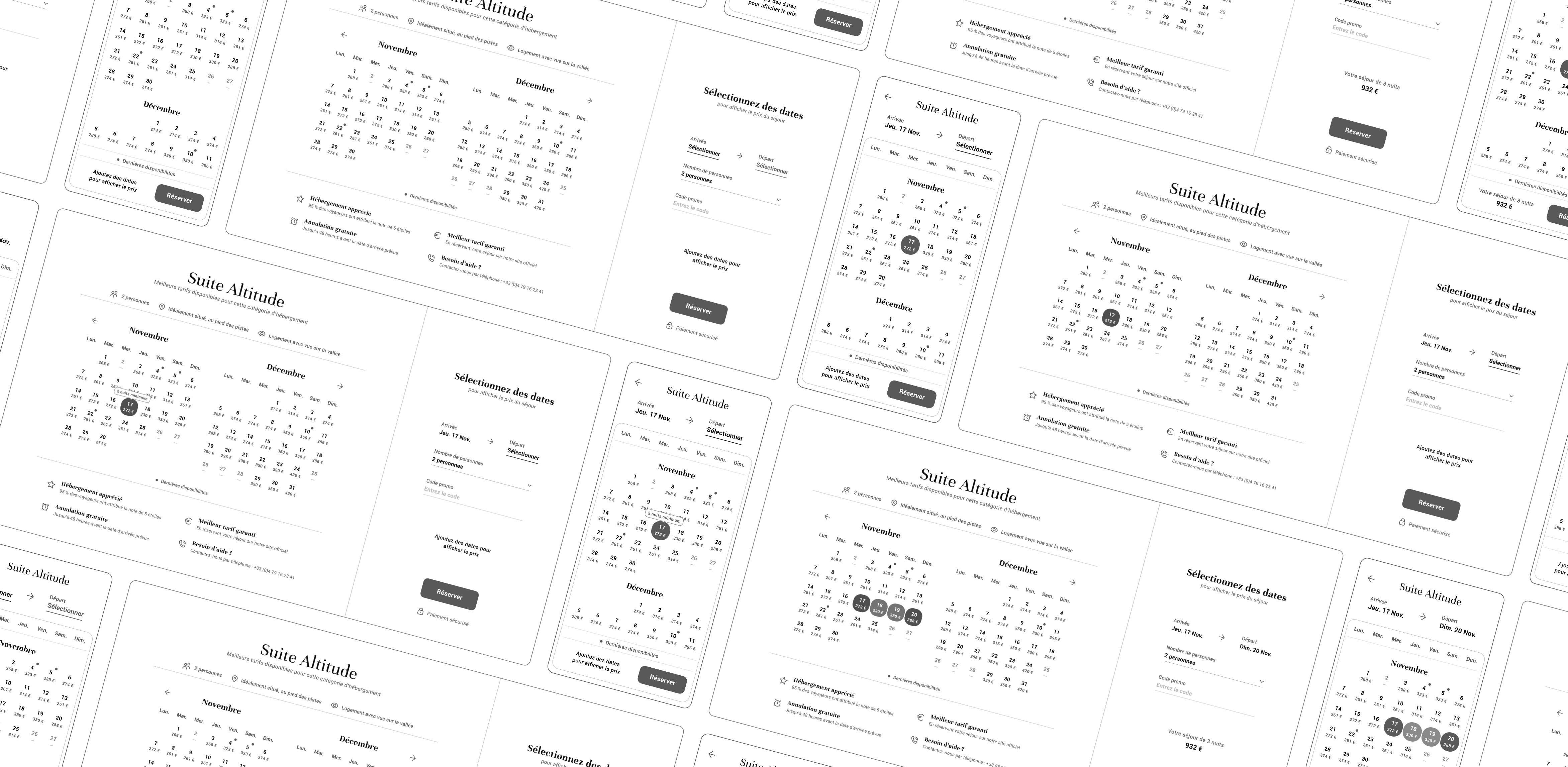 Wireframes interfaces