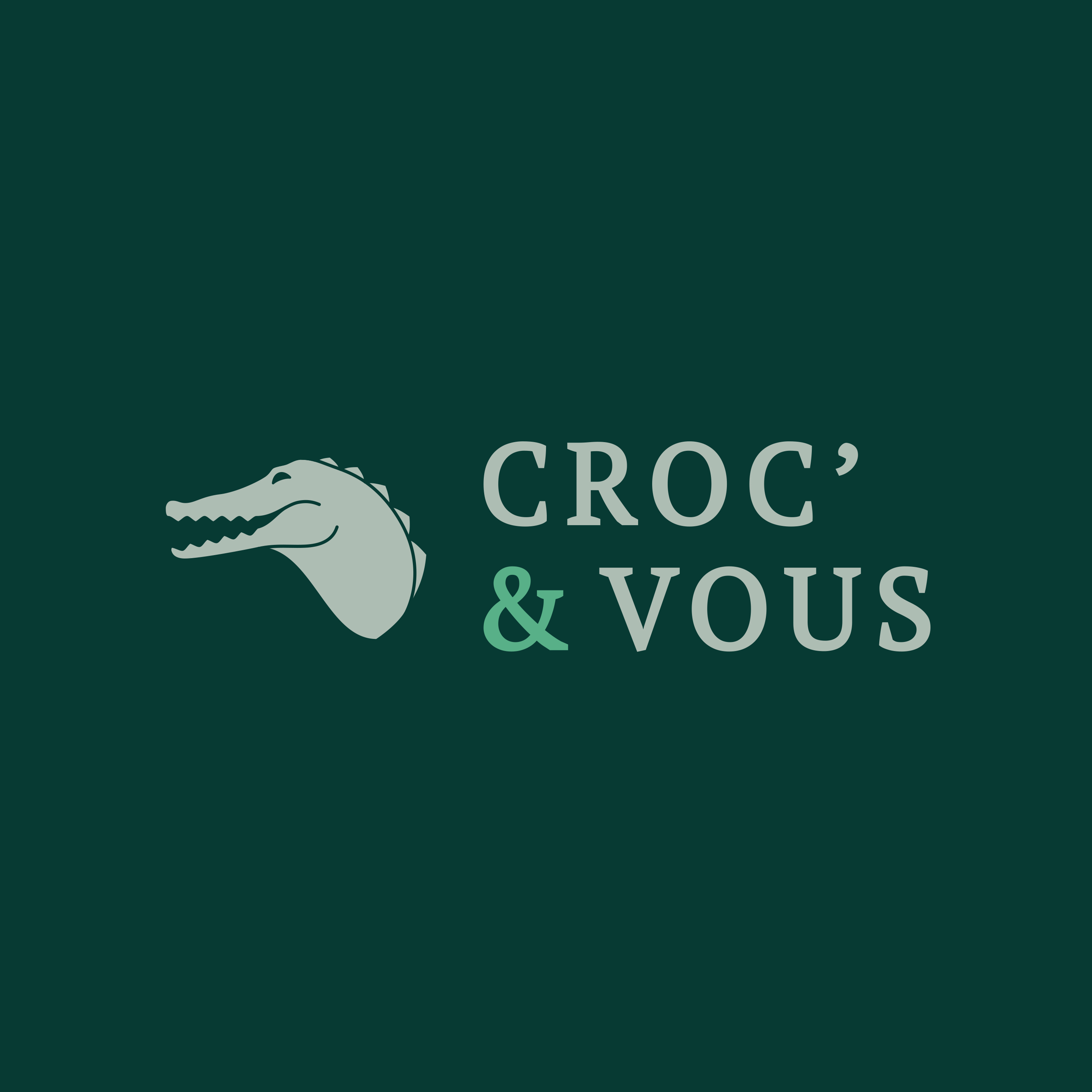 Logo sur fond sombre