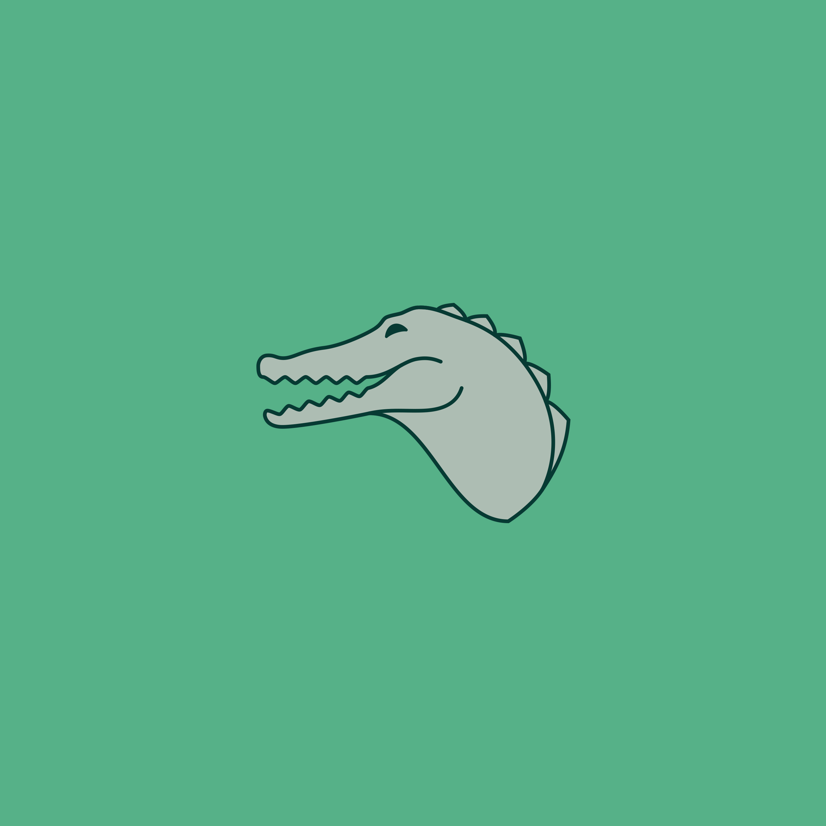 Logo forme crocodile