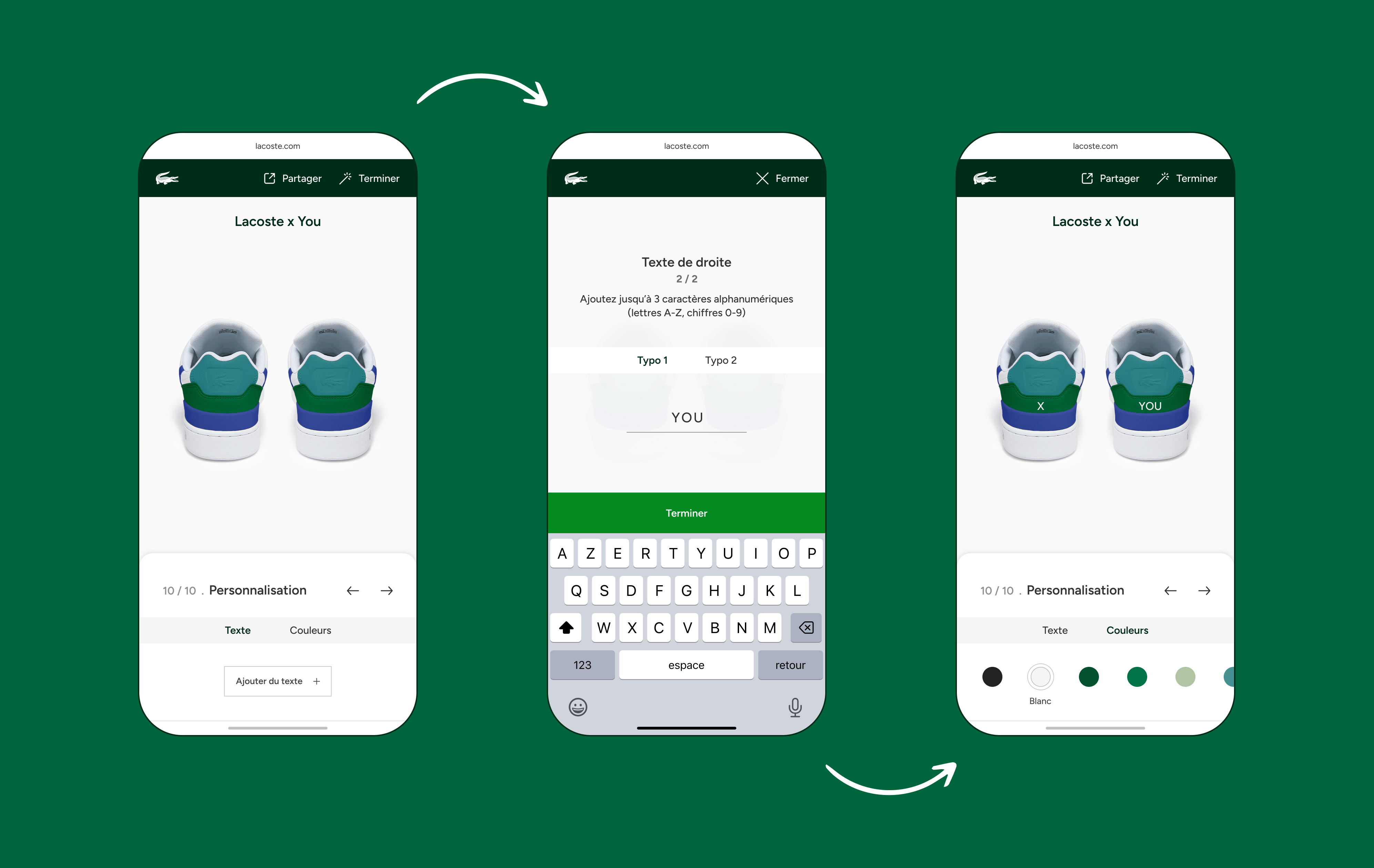 Interfaces personnalisation texte