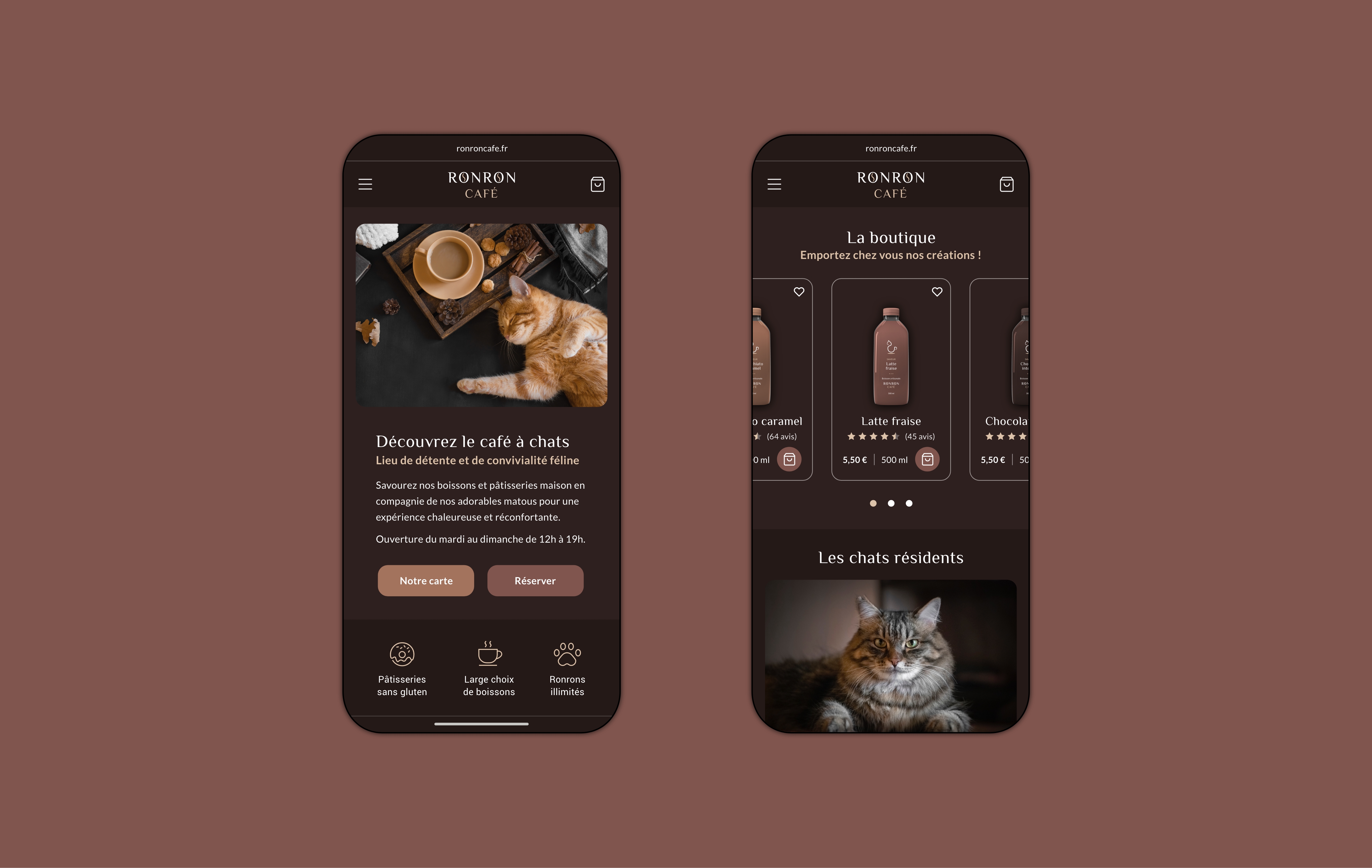 Interfaces mobile accueil