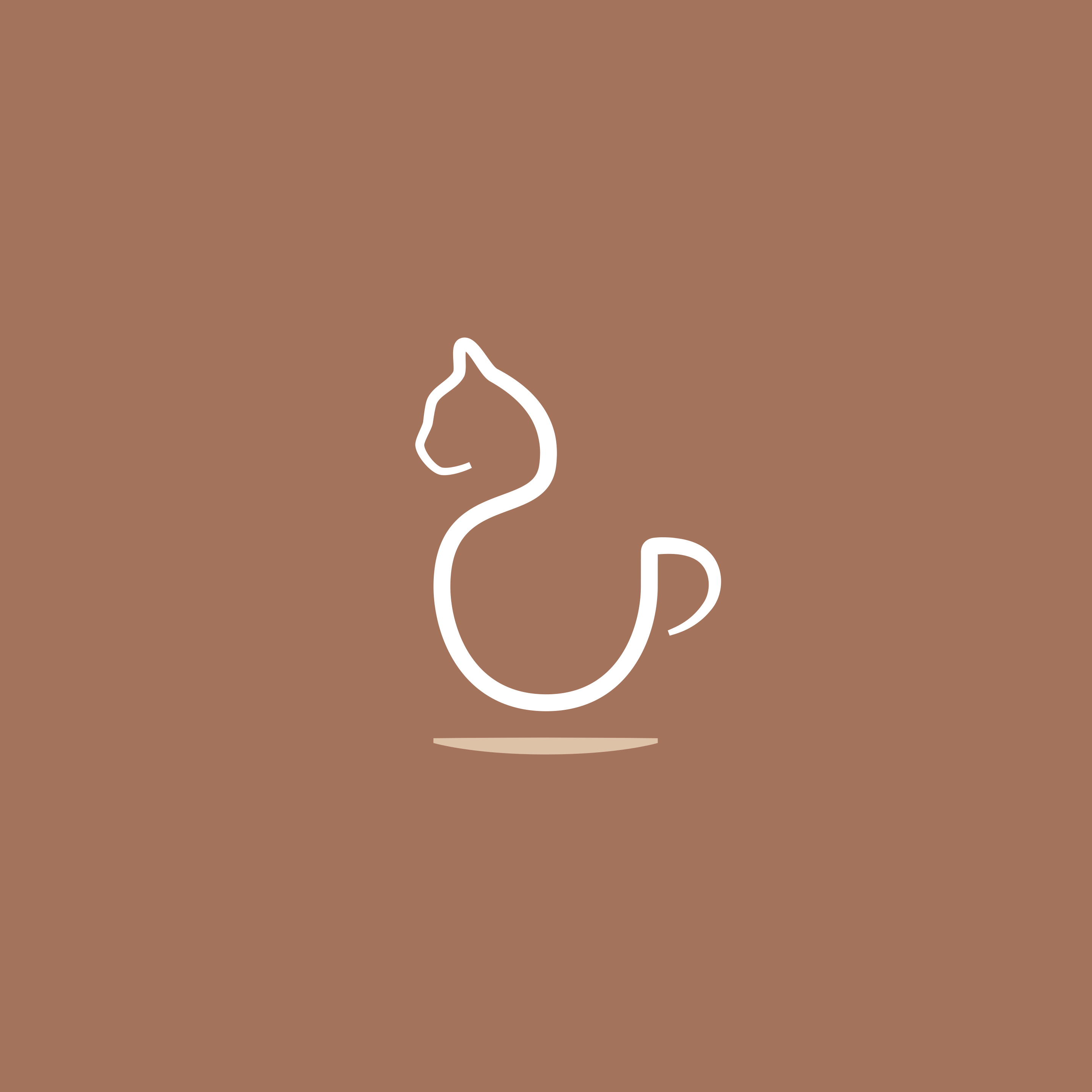 Logo pictogramme sur fond orange